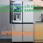 Cách chỉnh lỗi ER-E1 ở tủ lạnh Samsung từng bước an toàn