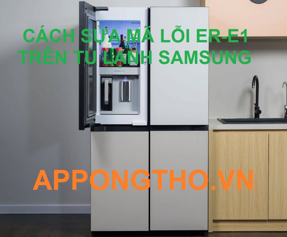 Cách chỉnh lỗi ER-E1 ở tủ lạnh Samsung từng bước an toàn