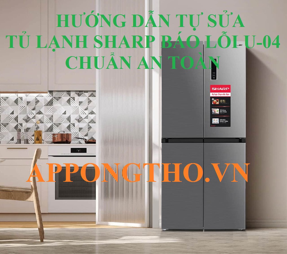 Lỗi U04 tủ lạnh Sharp Side by side loại Iinverter là gì?